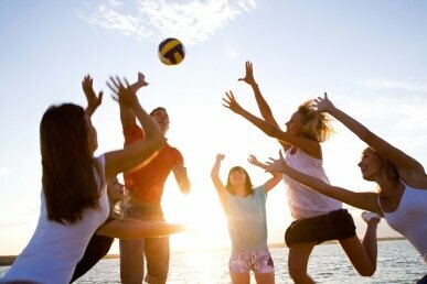 volleyball am Strand