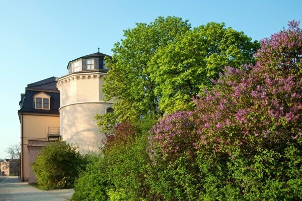 Park und Bibliothek in Weimar, Deutschland