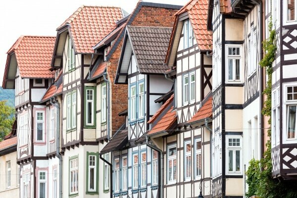 Historische Fachwerkhäuser in Wernigerode, Deutschland