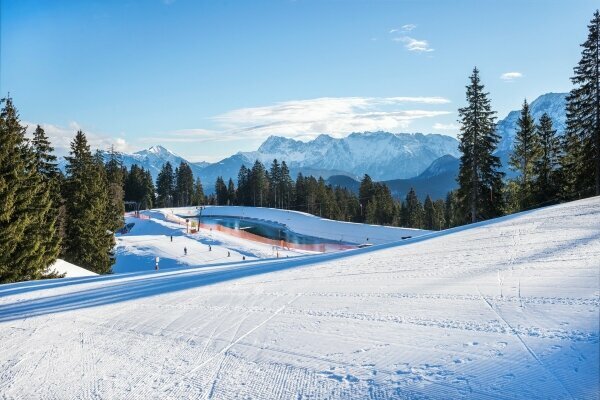 Berge, Ski fahren in Garmisch Patenkirchen