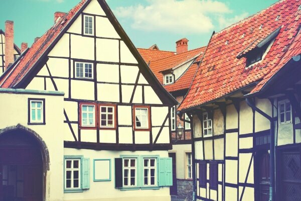 Alte Straße in Deutschland