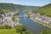 Luftbild von Cochem und Fluss Mosel in Deutschland