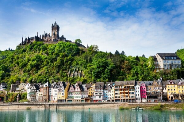 Stadt Cochem mit dem Kaiserburg