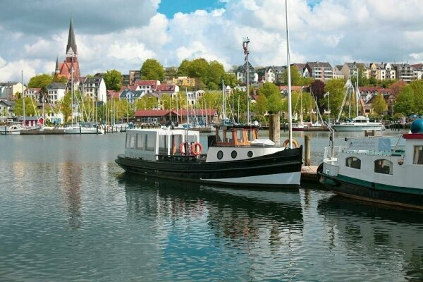 Hafen in Flensburg, Deutschland