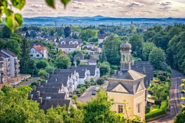 Ausblick auf Dorf