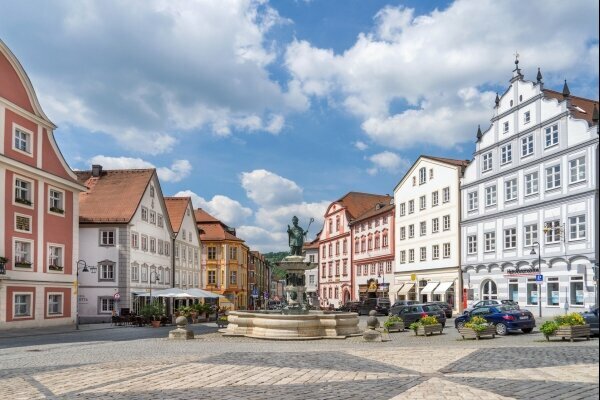 Marktplatz in Eichstaett, Deutschland