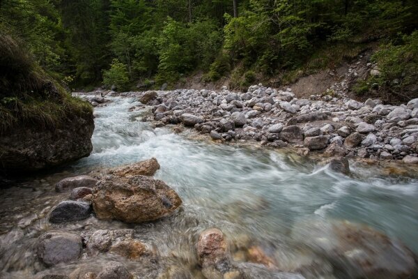 Wimbach Fluss im Nationalpark Berechtesgaden