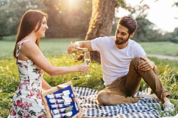 Ein romantischer Tag im Freien