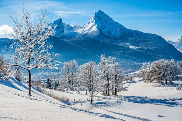 Idyllische Landschaft in den bayrischen Alpen, Berchtesgaden, Deutschland