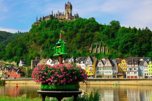 Weinpresse in Cochem auf der Mosel