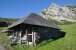 Eine Berghütte in der Schweiz