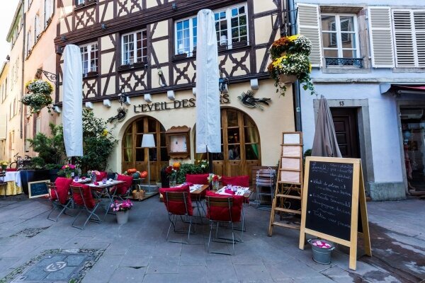 Stadt Colmar in der Region Elsass in Frankreich