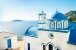 griechische blau, weiße Kirche