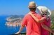 Glückliches Paar auf Sommerurlaub in Europa
