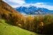 Liechtenstein Alpensicht von der Schweiz