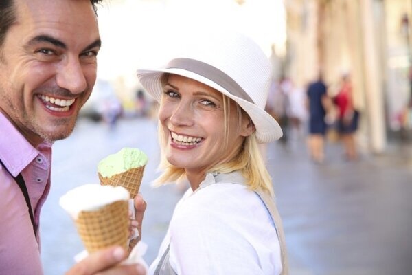 Eis Essen in Malaga