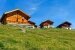 Holzhäuser in den Alpen