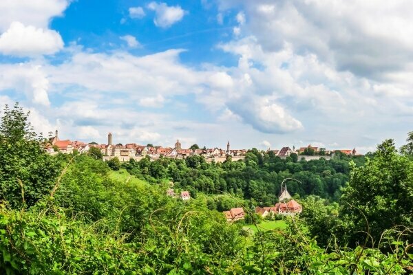 Historische Stadt Rothenburg ob der Tauber, Bayern, Deutschland