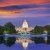 Kapitol Sonnenuntergang Kongress in Washington DC  