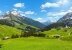Sicht auf die Alpen, Vorarlberg Österreich