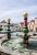 Der Hundertwasser Brunnen in Zwettl in Niederösterreich