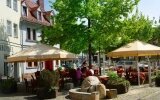 Biergarten direkt am Hotel und am Lindenring von Naumburg