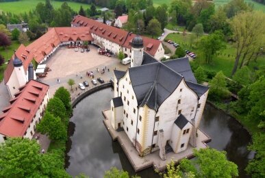 Luftaufnahme, Quelle: Wasserschloss Klaffenbach Schlosshotel Chemnitz