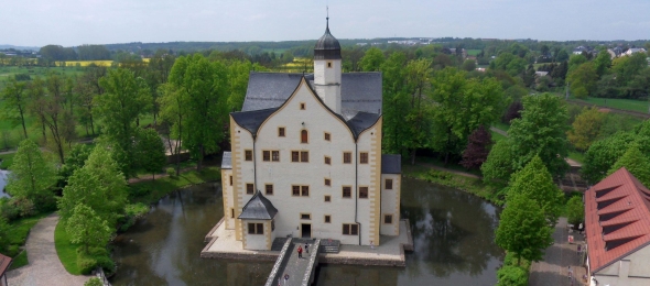 Das Schlossgebäude, Quelle: Wasserschloss Klaffenbach Schlosshotel Chemnitz