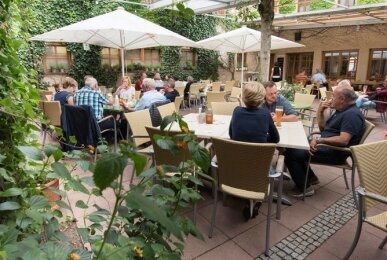 Biergarten, Quelle: AKZENT Hotel Krone