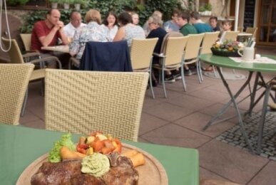 Biergarten, Quelle: AKZENT Hotel Krone