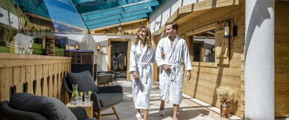 Genießen Sie erholsame Stunden in unserem Wellnessbereich Almdorf Spa