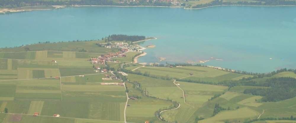 Schwangau-Brunnen aus der Vogelperspektive