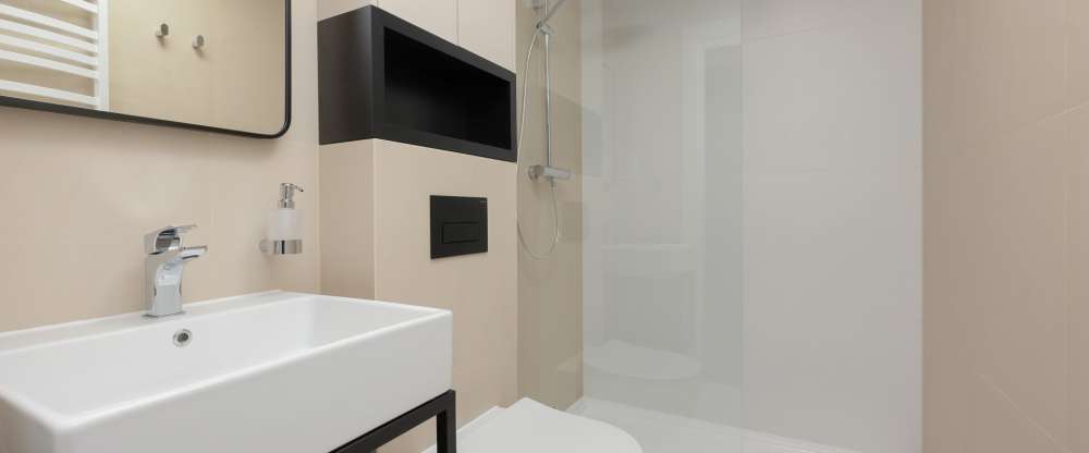 Apartments Młyńska 10 by Nad Parsętą - Badezimmer