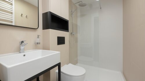 Apartments Młyńska 10 by Nad Parsętą - Badezimmer