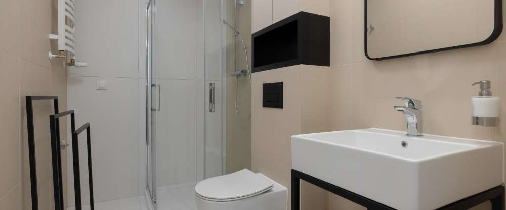 Apartments Młyńska 10 by Nad Parsętą - Badezimmer