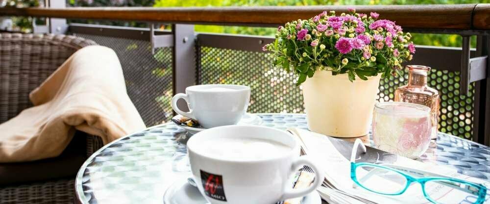 Zimmerbalkon - Kaffeezeit