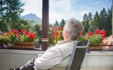 Auf dem Balkon Vitalhotel am Stadtpark