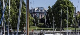 Aussenansicht vom Yachthafen, Quelle: SEEhotel Friedrichshafen