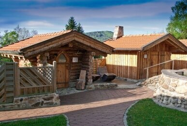 Aussensaunen, Quelle: Wellness Resort Romantika