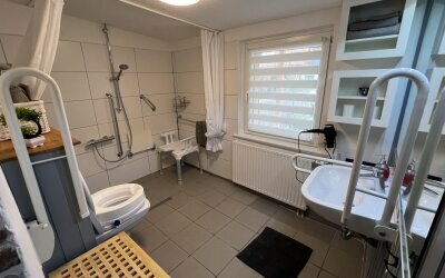 B1 – Barrierefreie Ferienwohnung im Harz - Badezimmer