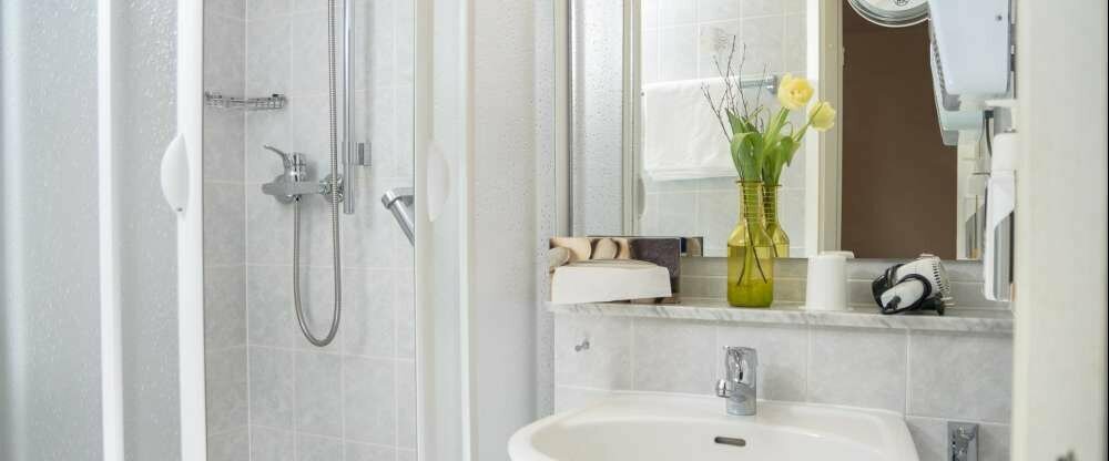 Funktionell und sauber. Hier startet man gern in den Urlaubstag.