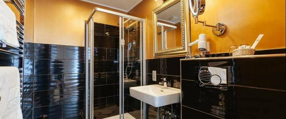 Badezimmer im Akzent Hotel Tietmeyer
