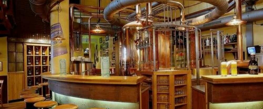 Braukessel in der Gasthausbrauerei HammerBräu