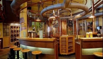 Braukessel in der Gasthausbrauerei HammerBräu