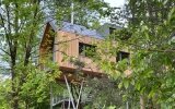 Willkommen in den Baumwipfelhäusern des Jugendstilhotels Trifels – besonderen Ferienhäusern auf Stelzen am Waldrand von Annweiler am Trifels. Nur etwa 300 Meter vom Hotel entfernt verbinden sie Natur, Ruhe und Komfort auf ganz eigene Weise.
