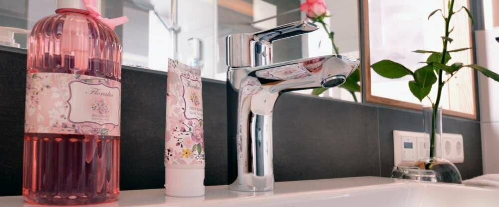 Berghuette Kraterblick Badezimmer