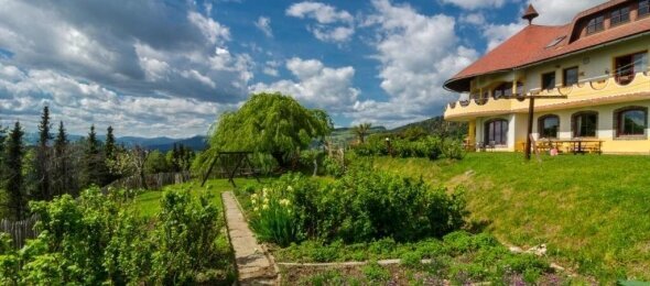 Biolandhaus Arche - Hotel-Außenansicht, Quelle: Biolandhaus Arche