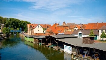 Blick auf die Altstadt von Plau am See