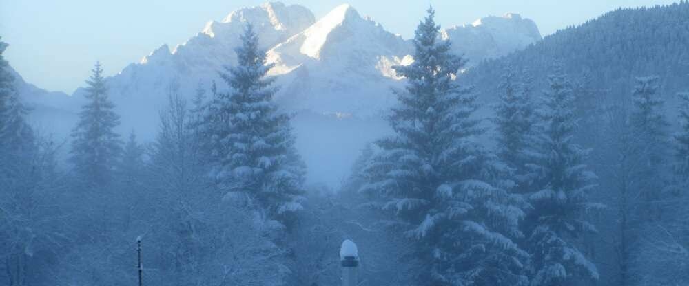 Blick aus einem Alpspitzzimmer
