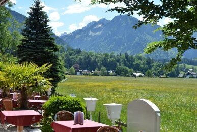 Blick von der Südterrasse, Quelle: Hotel Cafe Fuggerhof
